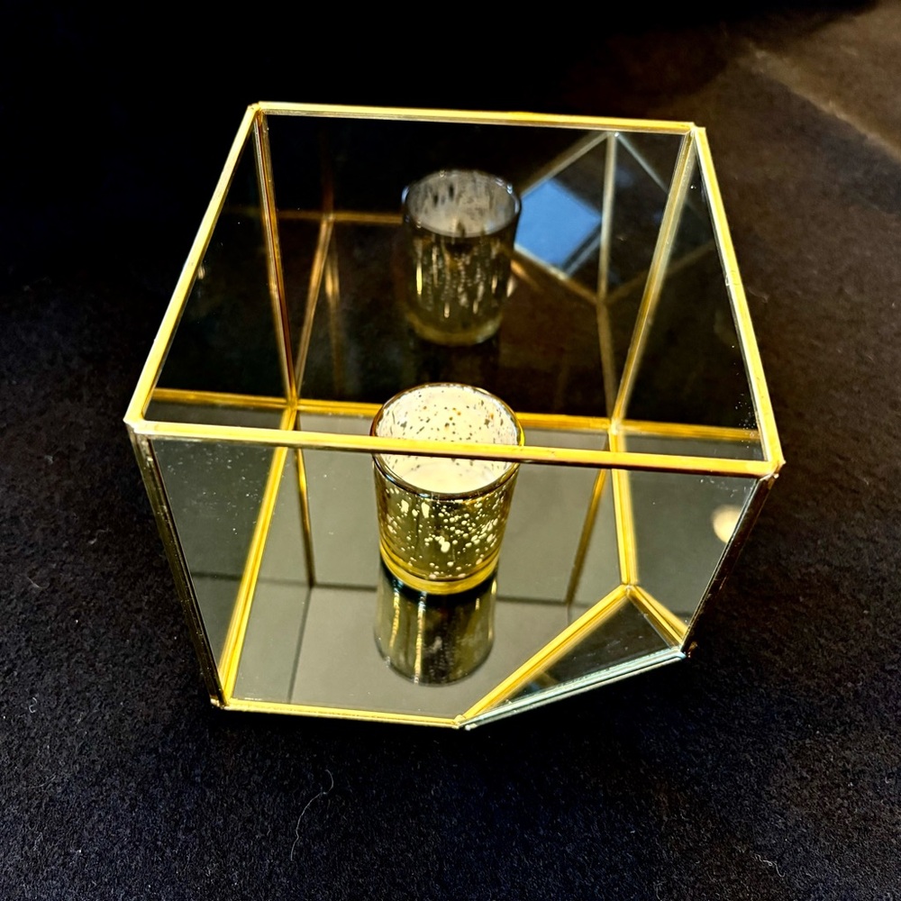 Glass Cube Shaped Terrarium by VallariDecor - Size 6x6 inches